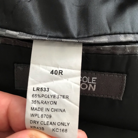 Black Kenneth Cole Reaction Flim Suit - Picture 2 of 5